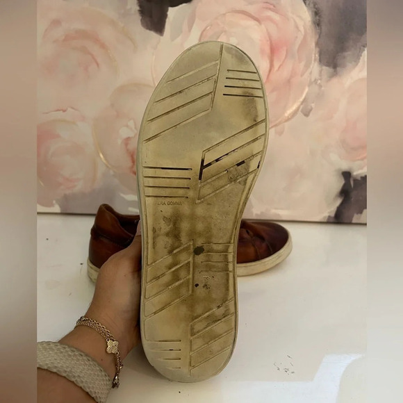 Magnanni Costa Leather Low Top Sneaker in Cognac size 10 - Picture 8 of 10